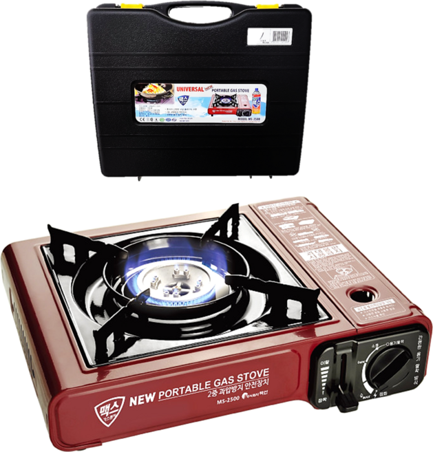 맥스 미니 버너 렌지+가방 ms-2500 브루스타 부르스타 휴대용, ms-2500 +가방, 1개