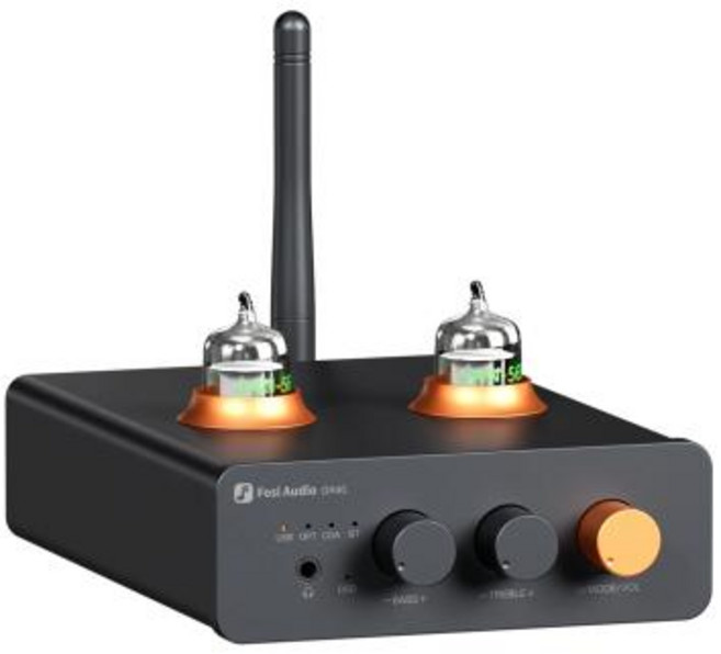 Fosi GR40 블루투스 폰 프리 게임용 하이파이 컨버터 O 블랙, GR40 with 12V