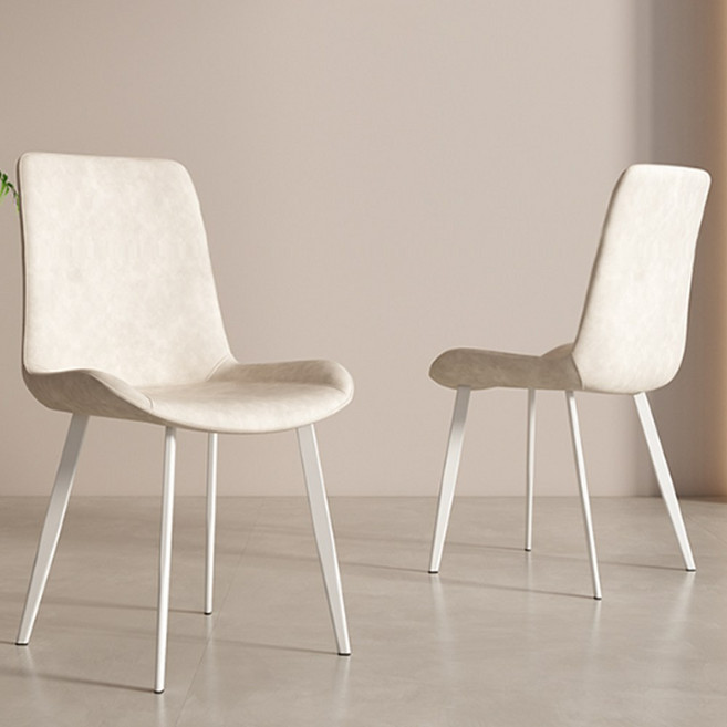 아우스 DC01 인테리어 식탁의자 디자인 가죽의자 카페의자 커피숍의자 식당의자 업소용의자, 2개, 베이지