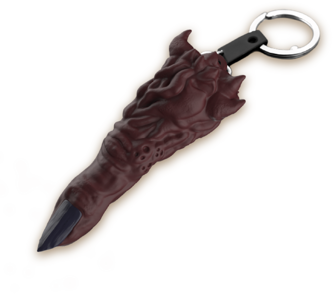 주술회전 스쿠나 손가락 키링, 1개, 혼합색상