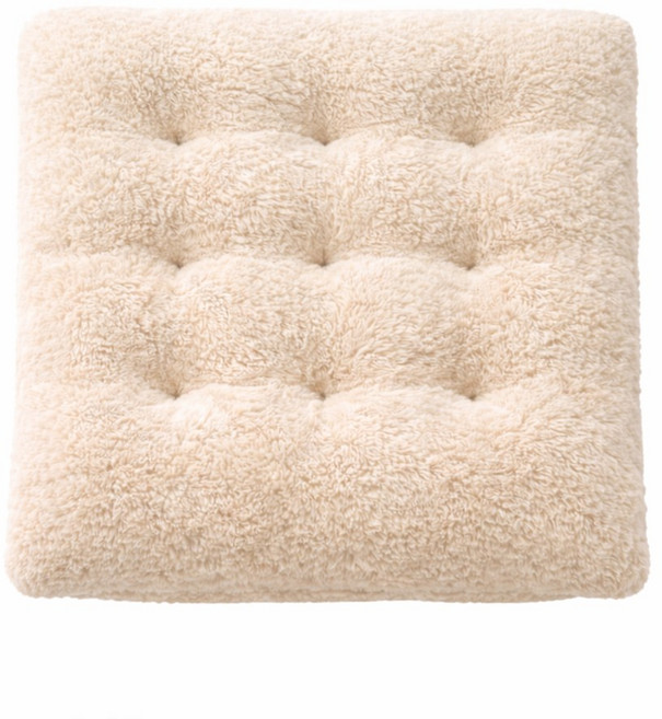 웜플리스 스퀘어 쿠션 의자방석 겨울 차량용 공부 털방석