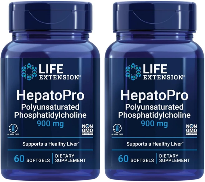 라이프익스텐션 헤파토프로 900mg 60 소프트젤, 2세트, 60정 - 쿠팡