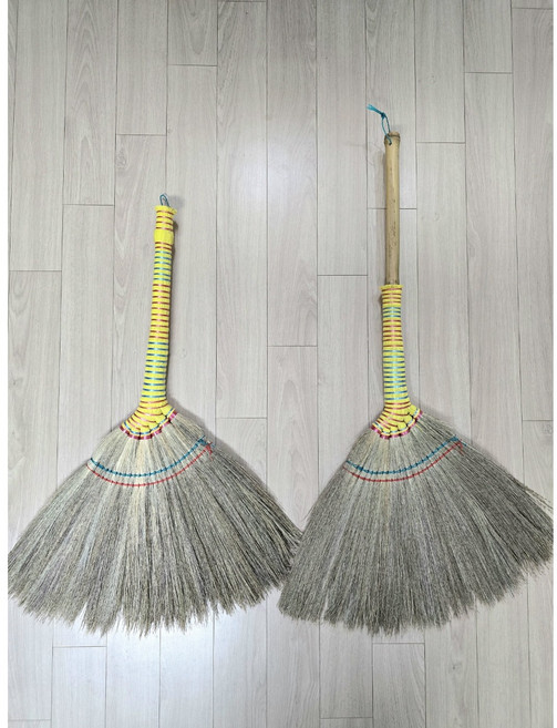 국산 방 빗자루 갈대빗자루 갈방비 청소용품, 대나무 갈대비(총길이 약 90cm), 1개