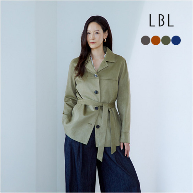 [LBL] (런칭가 79 900원)26SS FAUX 스웨이드 벨티드 자켓