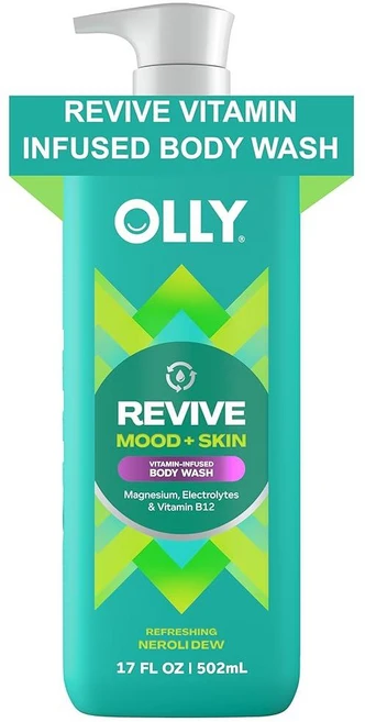OLLY Revive Body Wash with Magnesium Electrolytes & Vitamin, 1, 502ml - 쿠팡