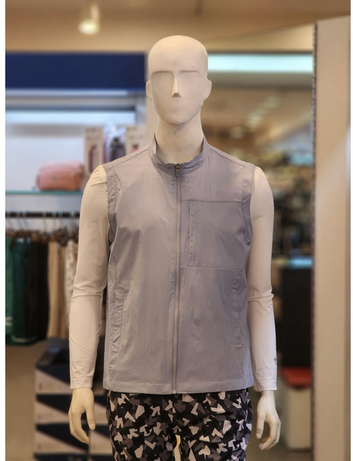 BTR골프 엔씨엑스코점 BVV6370MLGR 비티알 남성 여름 펀칭 메쉬배색 경량 집업조끼