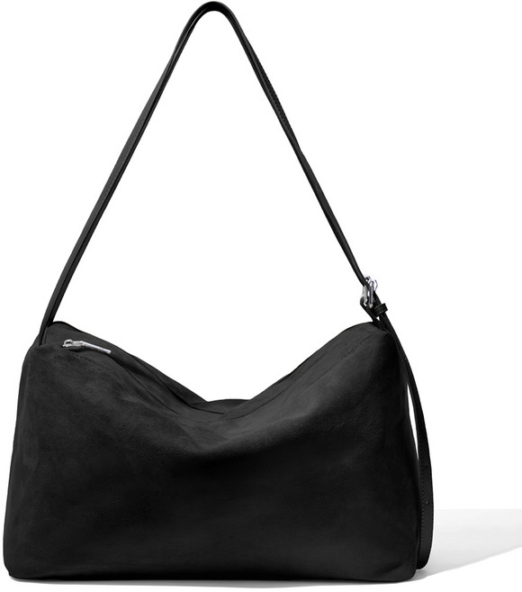 파인 스웨이드 더블스트랩 여성 보부상 보스턴백 빅 숄더백