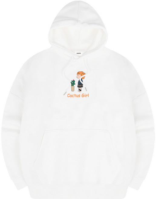 서프런던 선인장걸 오버핏 기모 후드티 ZAIS_0014