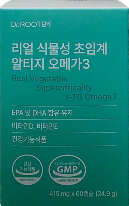 닥터루템 리얼 식물성 초임계 알티지 오메가3, 1박스, 30회분