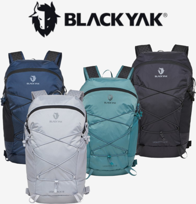 블랙야크 공용 18리터 라이트팩 등산 백팩 아웃도어 배낭 2BYKSX4915, BK