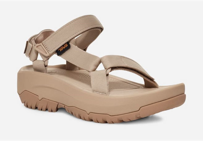 Teva HURRICANE XLT2 AMPSOLE 女款厚底運動涼鞋 奶茶色 時尚百搭