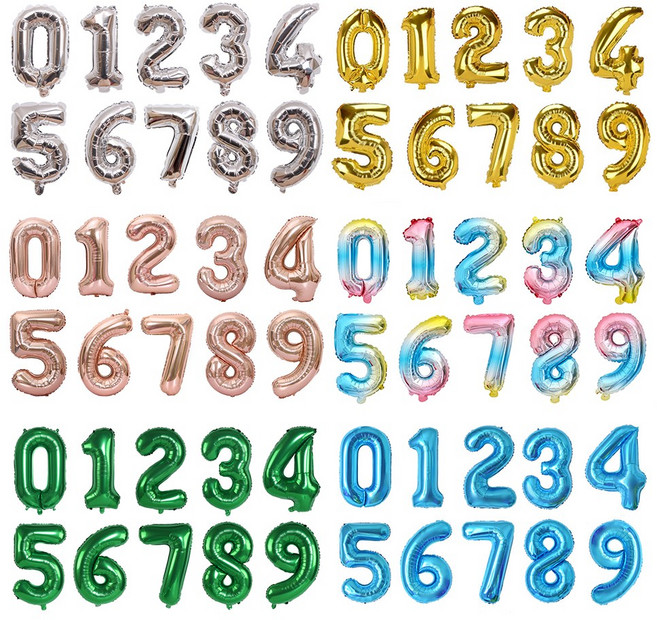 은박풍선 숫자 100cm 대형숫자 숫자풍선, 은박풍선(숫자100cm-9), 골드
