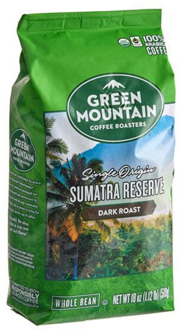 Green Mountain Coffee Roasters 수마트라 리저브 원두커피, 6개, 510g