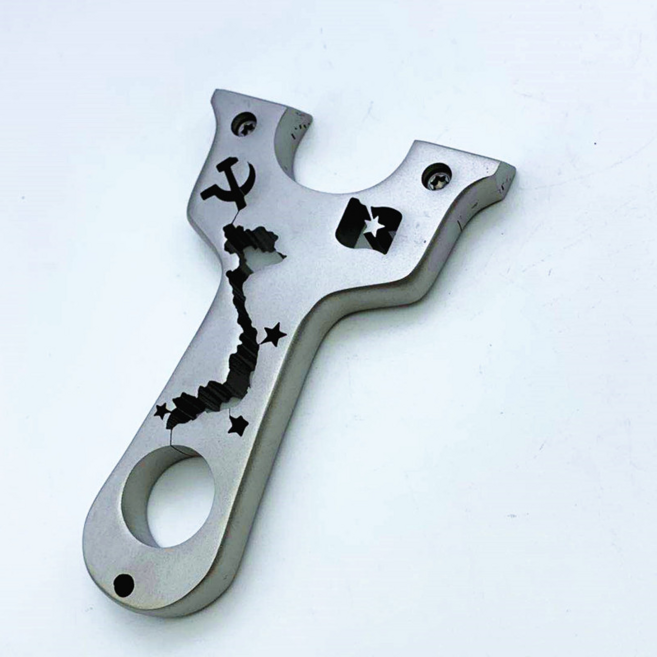 새총스토어 304 스텐 새총 (고무줄3개 쇠구슬 100개 세라믹볼 300개 새총타켓), 1개