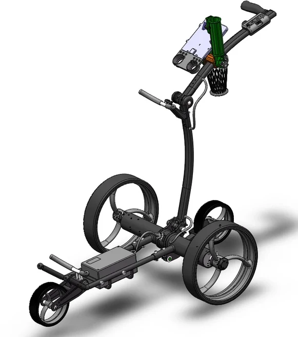 24V DC 리튬 배터리 전동 리모컨 골프 트롤리 USB 포트, 01 Customizable