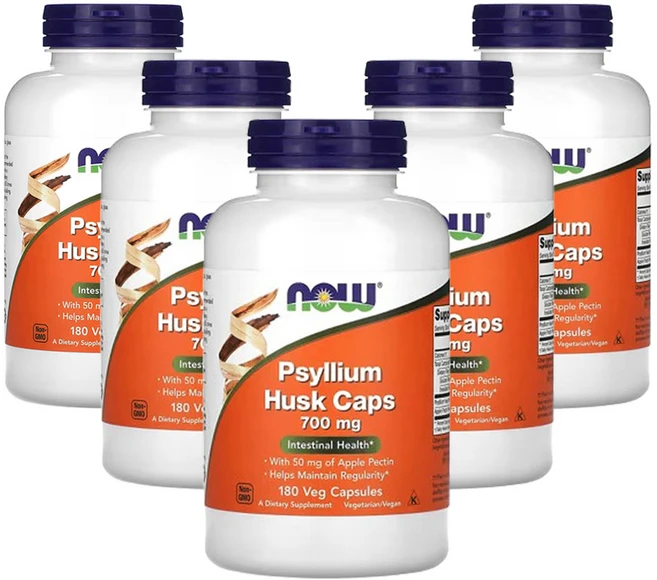 나우푸드 차전자피 캡슐 700mg 180베지캡슐, 180정, 5팩 - 쿠팡