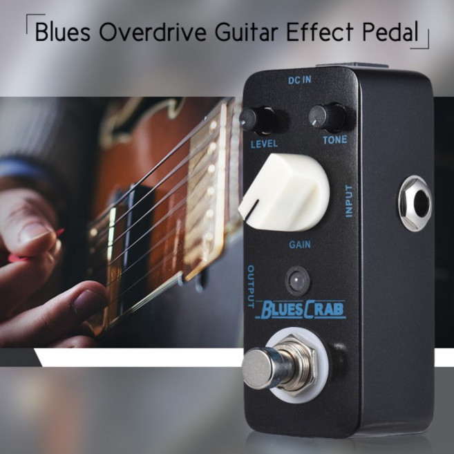 MOOER BLUES CRAB 블루스 오버드라이브 기타 이펙트 페달 트루 바이패스 풀 메탈 쉘 악기 머신 액세서리