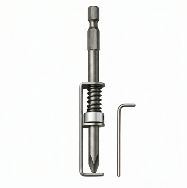 스크류 홀더 드라이버 드릴 비트 스프링 낙하방지 자석 비트 홀더 육각 고정, 1개