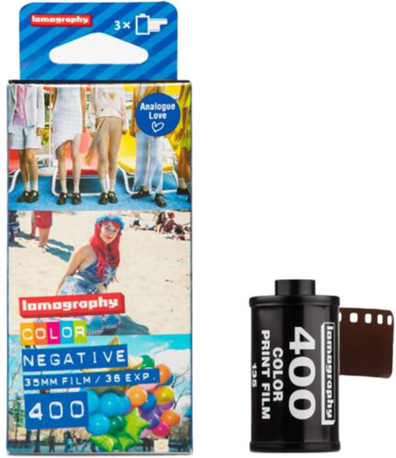 35mm 필름카메라 컬러필름, 로모그래피 400/36 멀티팩 ( 3롤 ), 1개