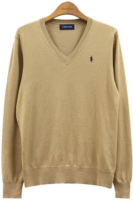 라파클럽 여성 소프트 브이넥 긴팔 니트 스웨터