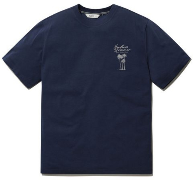 올젠 남성 그래픽 라운드 반팔티 ZBG2TR1213NV