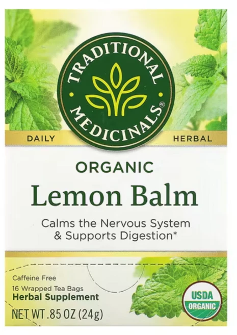 Traditional Medicinals 레몬밤 디카페인 티백, 1개, 16개입, 32g - 쿠팡