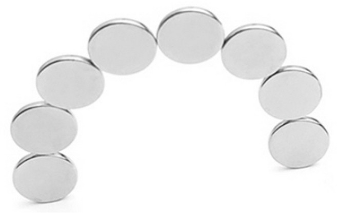 네오디움 자석 / ND자석 / 8mm x 1.0mm / 18650 (+)극 연결 / 낱개판매 / 1개가격