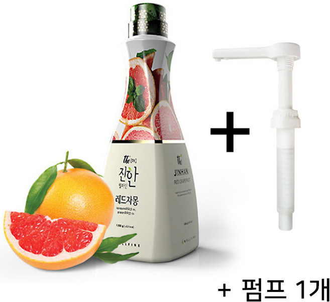 (펌프증정) 웰파인 더진한 레드자몽농축액, 1개, 1.5kg