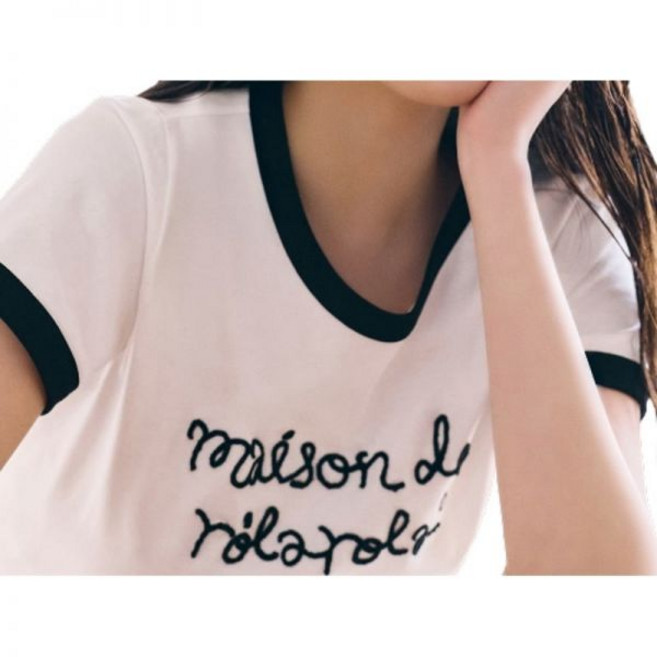 ROLAROLA MAISON DE ROLA RINGER T-SHIRT WH+BK