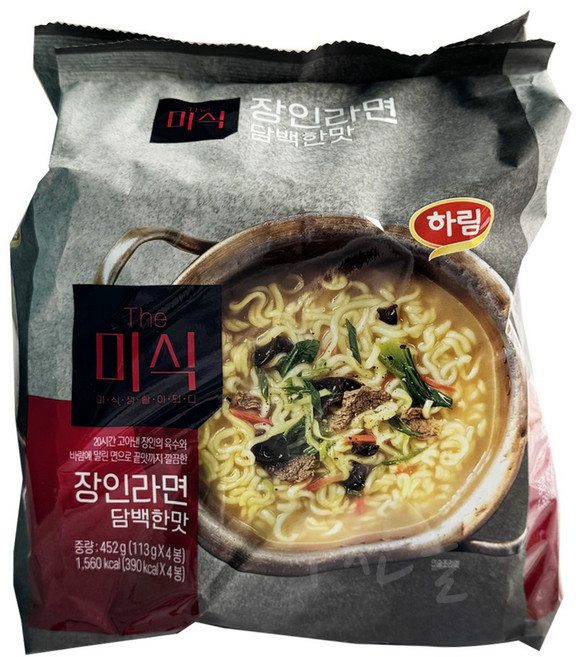 더미식 장인라면 담백한맛 112g, 32개