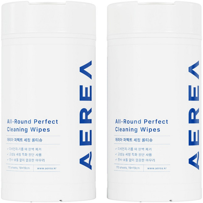 에리아 주방 청소 전용 티슈 세정 특화 원단 퍼펙트 세정 롤티슈, 2개