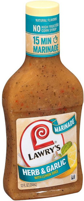 레몬 주스 마리네이드를 곁들인 로리스 허브 & 마늘 12온스, 12 Fl Oz (Pack of 1), 1