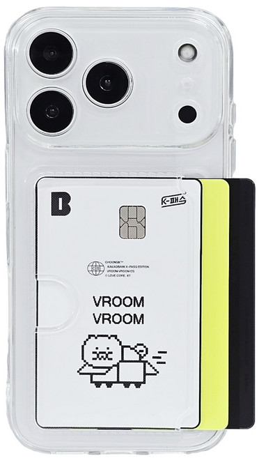 온엘케이 렌즈 풀커버 슬라이드 카드 3장 수납 휴대폰 케이스