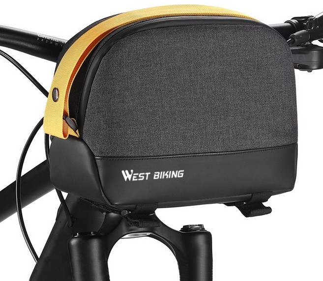 시그니처베이지 웨스트바이킹 자전거 프레임 다용도핸들바 짐받이 가방 YPZ343, 1개