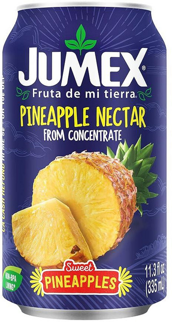 Jumex 딸기 바나나 & 구아바 주스 넥타 - 신선한 과일 퓨레로 제작 - 스무디 믹스 칵테일 믹서 어린이 음료 및 음료용 열대 과일 주스 농축액 - 320.3g(11온스, 파인애플, 946ml