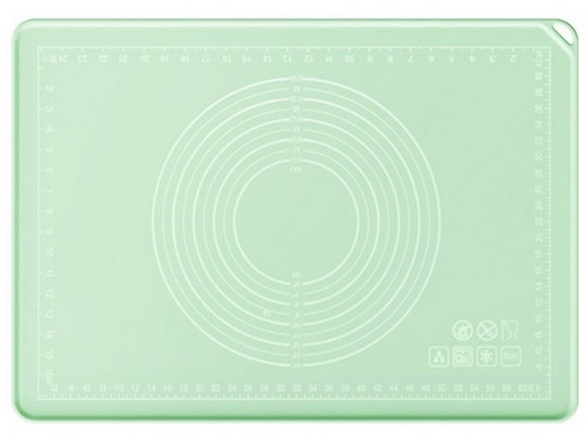 향균 실리콘 베이킹 반죽매트, 그린, 1개