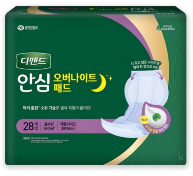 디펜드 안심 언더웨어 오버나이트 성인기저귀, 28개입, 50개