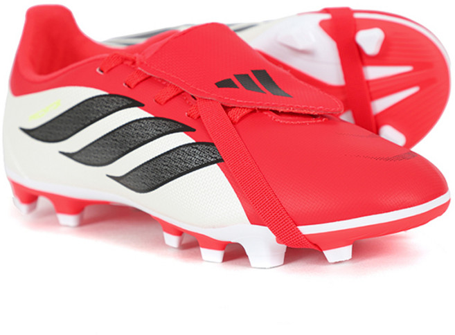 아디다스 축구화 프레데터 CLUB 폴드오버 텅 FGMG 주니어 멀티그라운드용 루시드 레드-블랙-화이트