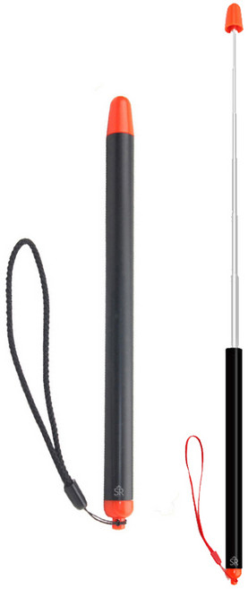 스텔라룸 휴대용 접이식 포인터 지시봉 7단 120cm 브리핑 강의용, 1개