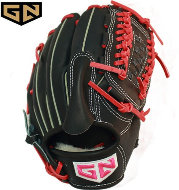 NEW GN 글러브 타이완스티어 에디션 투수 글러브 변형바스켓웹 12인치 블랙, 1개