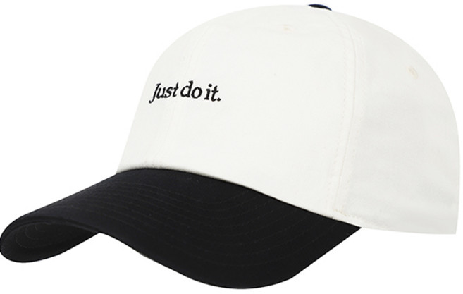 나이키 저스트두잇 언스트럭처 테니스캡 흰검, FB5370-134, L/XL