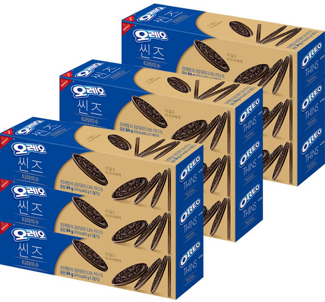오레오 씬즈티라미수 84g, 9개