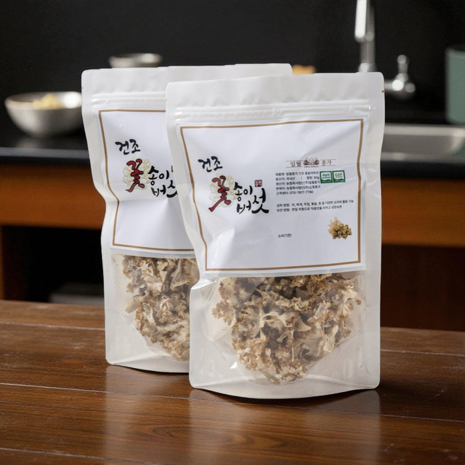 [일월종가] 건조 꽃송이버섯 미슐랭STAR 레스토랑 공급 국내산 산지직송 농장직영 찌개 요리용 신선버섯 프리미엄 유기농 GAP인증 베타글루칸, 1개, 100g