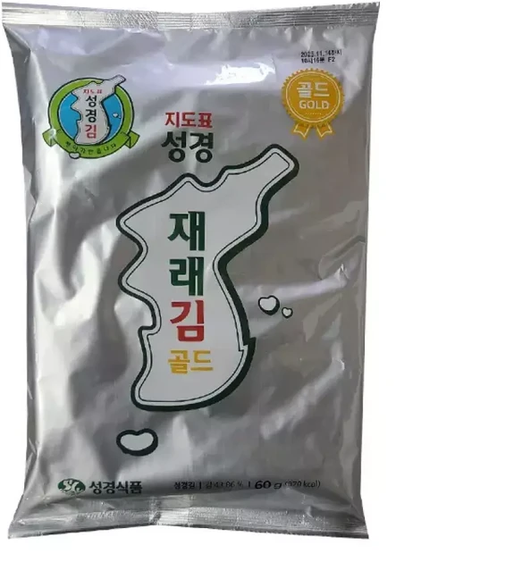 지도표 성경김 재래 전장김 골드 60g 4개, 1개