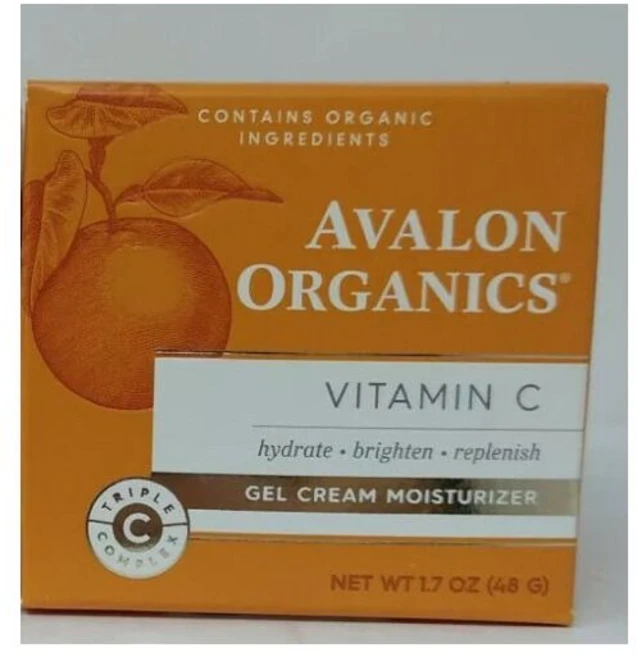 안티에이징 수분 보습 크림 Avalon Organics Gel 수분크림 With 비타민 C 1.7 온스(1온스=약30g) #0041, 1개, 48g - 쿠팡