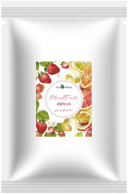 [티스페이스] 프리미엄 과일믹스차 100티백 업소용 카페용 음식점용 대용량, 1개, 100개입