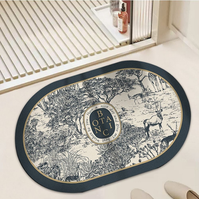 규조토발매트 검정 럭셔리 남색 감성디자인 43048ea 1(PC)