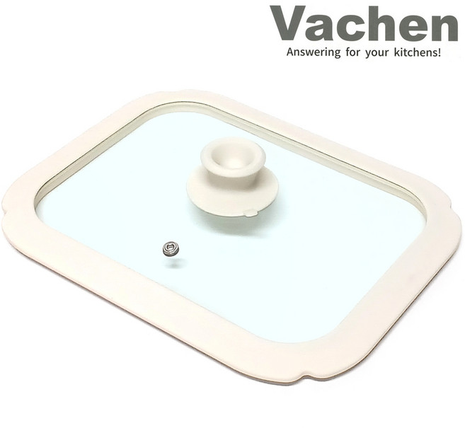 토탈하우스 바첸 쿠커블웨어 헤라 전용 뚜껑 (직사각) Vachen 실리콘 유리뚜껑, 1개