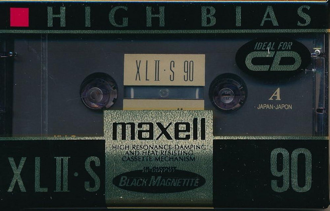 Maxell 블랙 90분 카세트 테이프