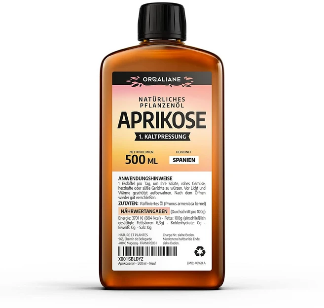 식용 기름 먹는 살구씨 오일 500ml 냉압착, 1개 - 쿠팡